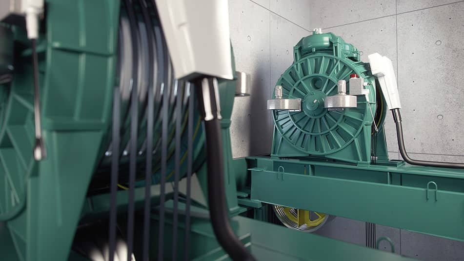 Nowe technologie, takie jak superlekkie liny nośne KONE UltraRope®, oferują niespotykaną efektywność energetyczną.